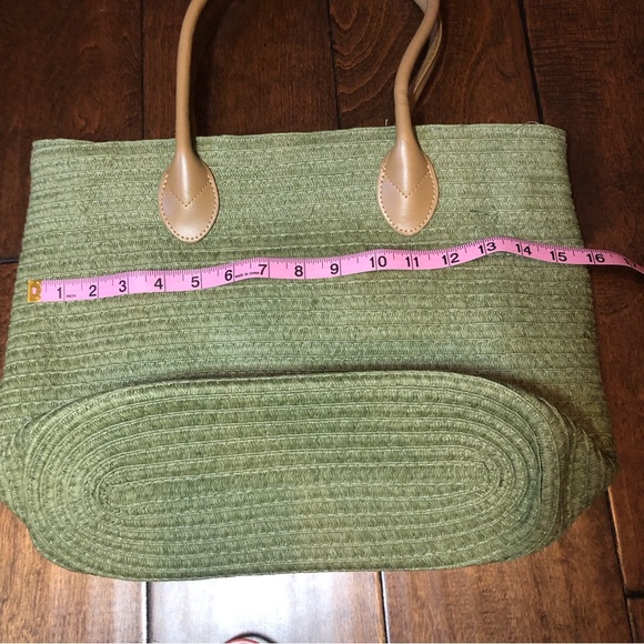 NWT straw tote - lined - Picture 7 of 9